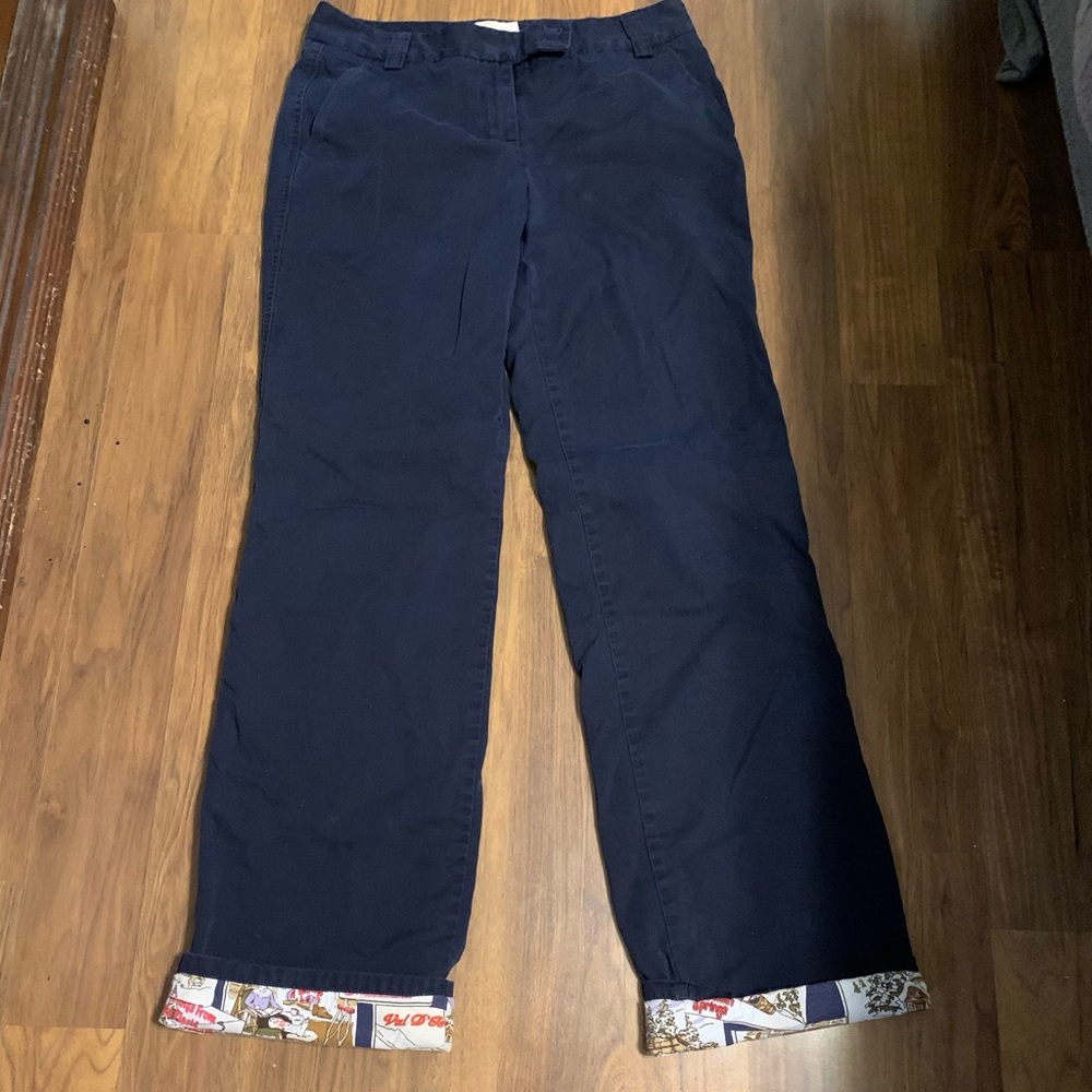 J.Crew flannel lined chinos, size 8 tall